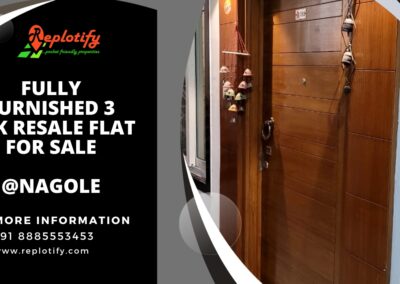Fully furnished 3 bhk Resale flat for sale Nagole