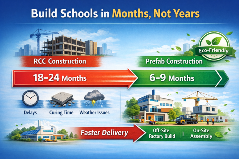 RCC vs Prefabricated School Construction: Cost, Time & Expansion | Replotify