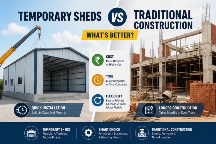 Temporary Sheds vs Traditional Construction: What’s Better?