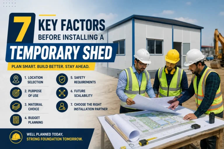 7 Key Factors to Consider Before Installing a Temporary Shed | Temporary Shed Installation Guide